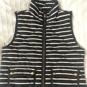 J. Crew Striped Puffer Vest